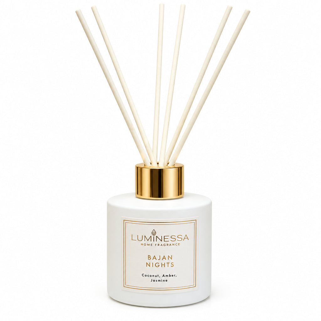 Coconut, Jasmine, Amber - Bajan Nights 100ml Reed Diffuser image 0