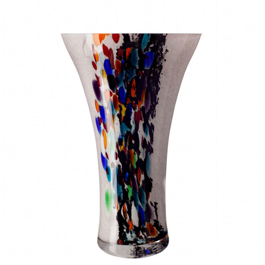 Tall Vase in Grey Inferno Glass