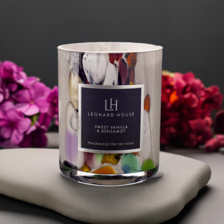 Sweet Vanilla and Bergamot Scented Candle