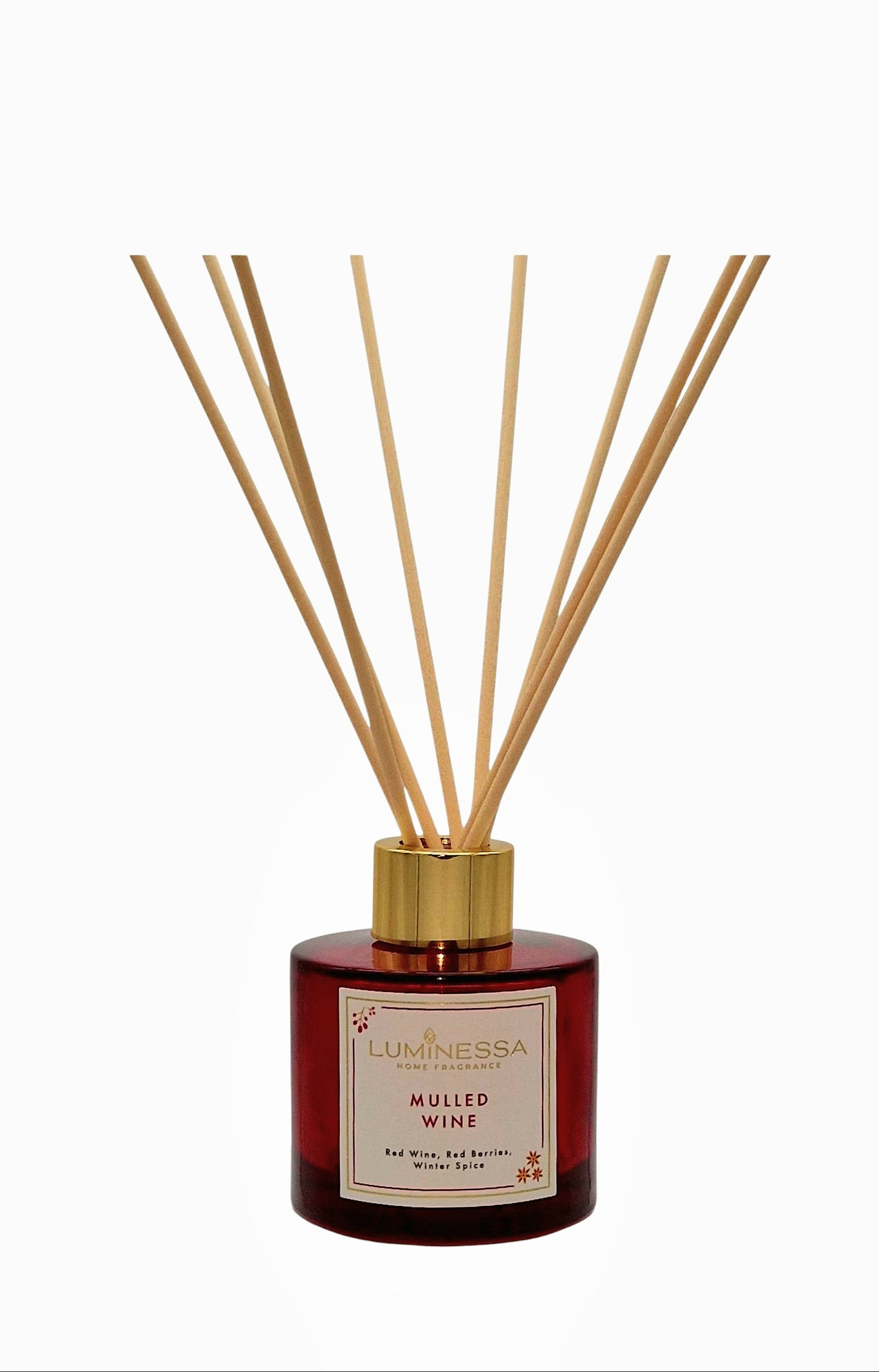 Red wine, Red berries, Winter spices - Mulled Wine 100ml Reed Diffuser