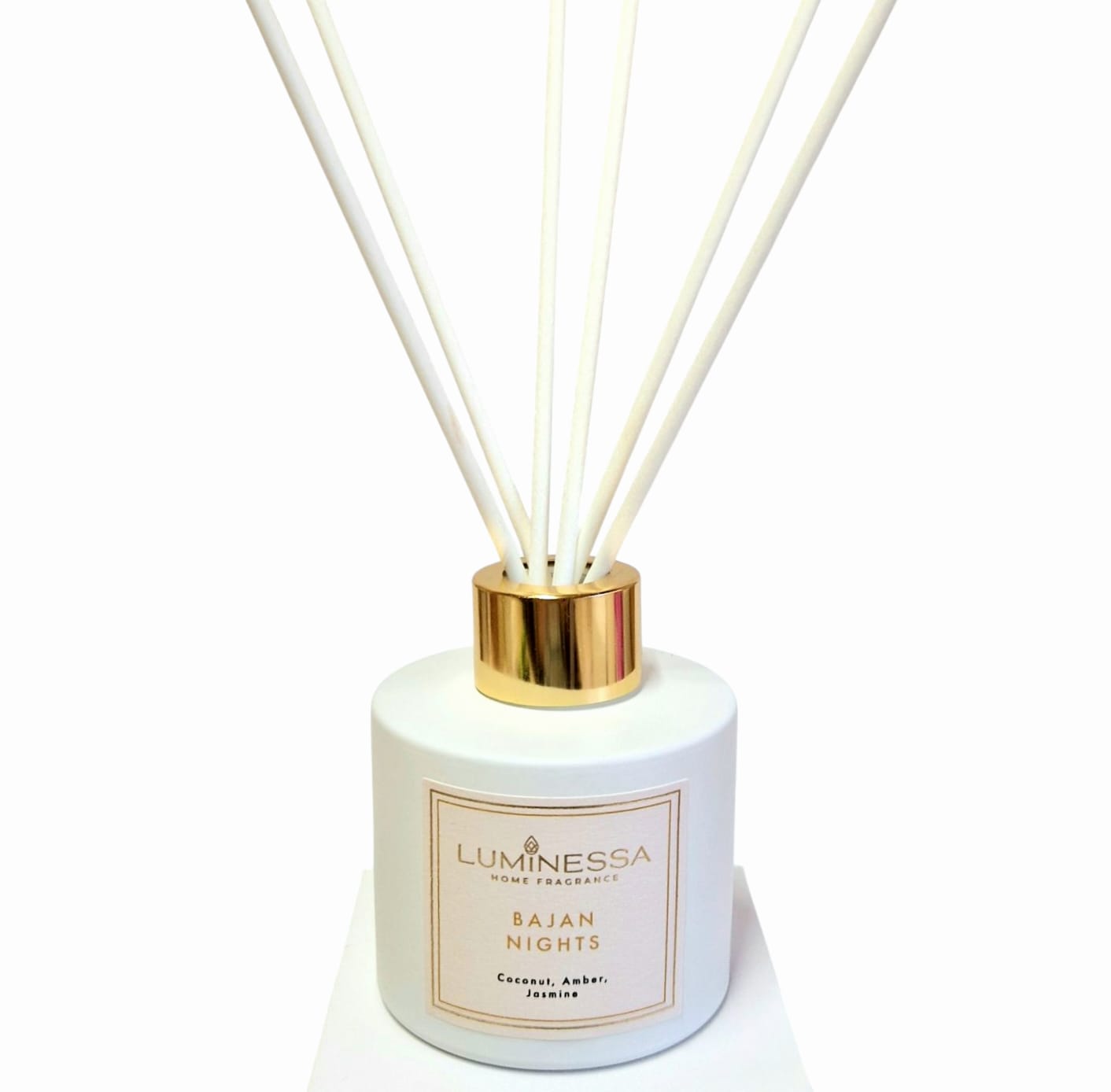 Coconut, Jasmine, Amber - Bajan Nights 100ml Reed Diffuser image 0