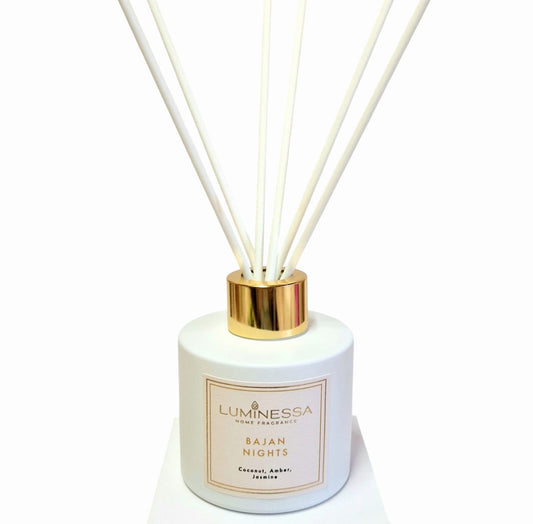 Coconut, Jasmine, Amber - Bajan Nights 100ml Reed Diffuser image 0