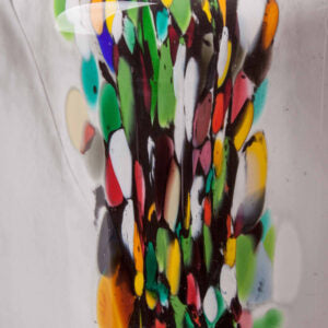 Tall Vase in Grey Inferno Glass