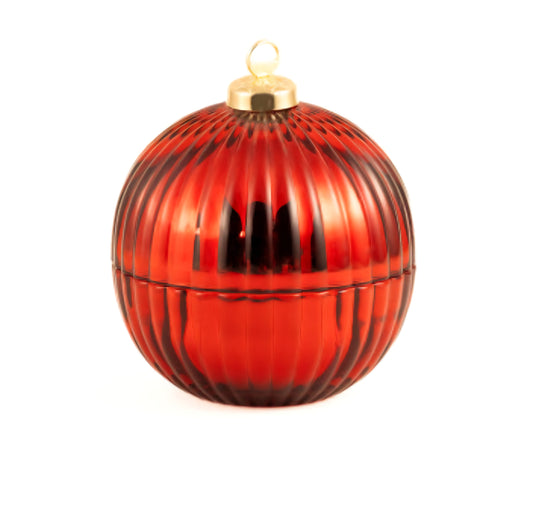 Red wine, Red berries, Winter spices - Mulled Wine Bauble Candle 195g