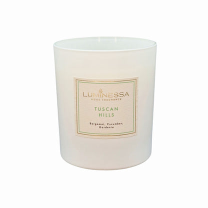 Bergamot, Cucumber, Gardenia  - Tuscan Hills Candle 220g image 0