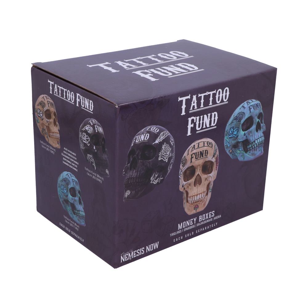 Tattoo Fund Skull Money Box (Black)