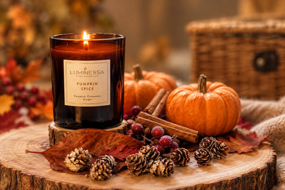 Pumpkin, Cinnamon, Ginger - Pumpkin Spice Candle 220g image 1