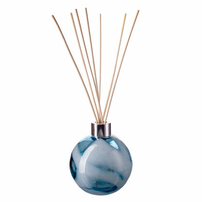Round Reed Diffuser Glass in Blue Cerulean Sky