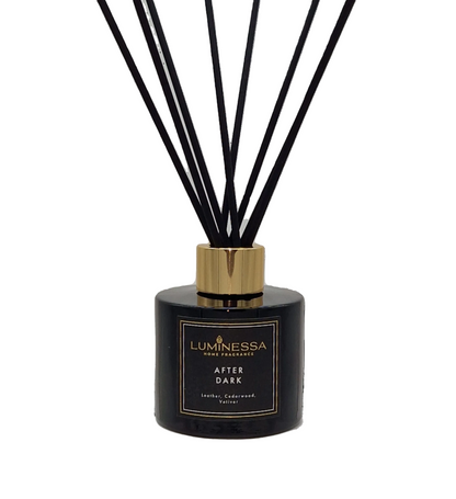 Leather, Cedarwood, Vetiver - After Dark 100ml Reed Diffuser image 0