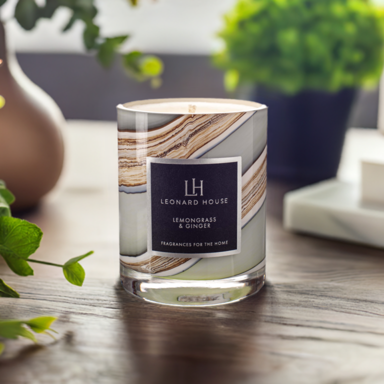 Lemongrass and Ginger Scented Candle