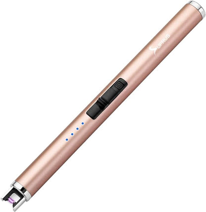 Gold USB Rechargeable Plasma Candle Lighter