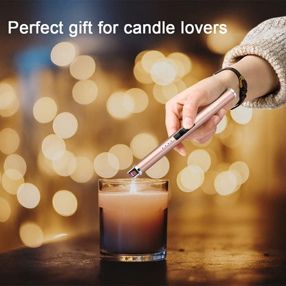 Gold USB Rechargeable Plasma Candle Lighter