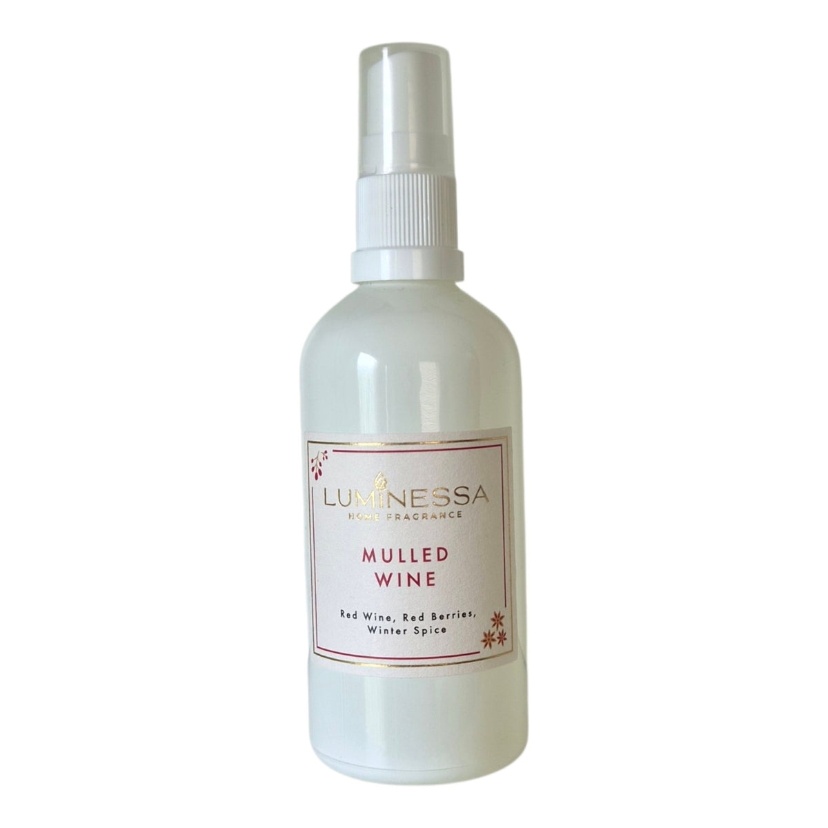 Red wine, Red berries, Winter Spices- Mulled Wine 100ml Room Spray