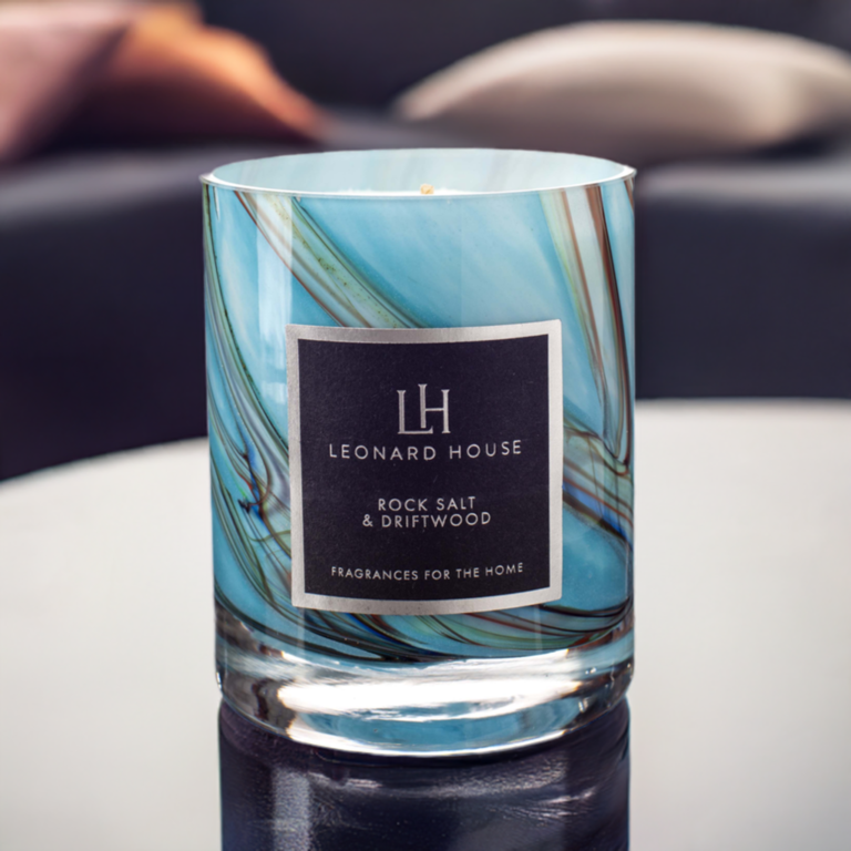 Rock Salt and Driftwood Scented Candle