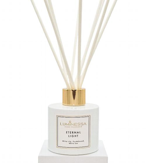 White Lily, Sandalwood, White Tea - Eternal Light 100ml Reed Diffuser